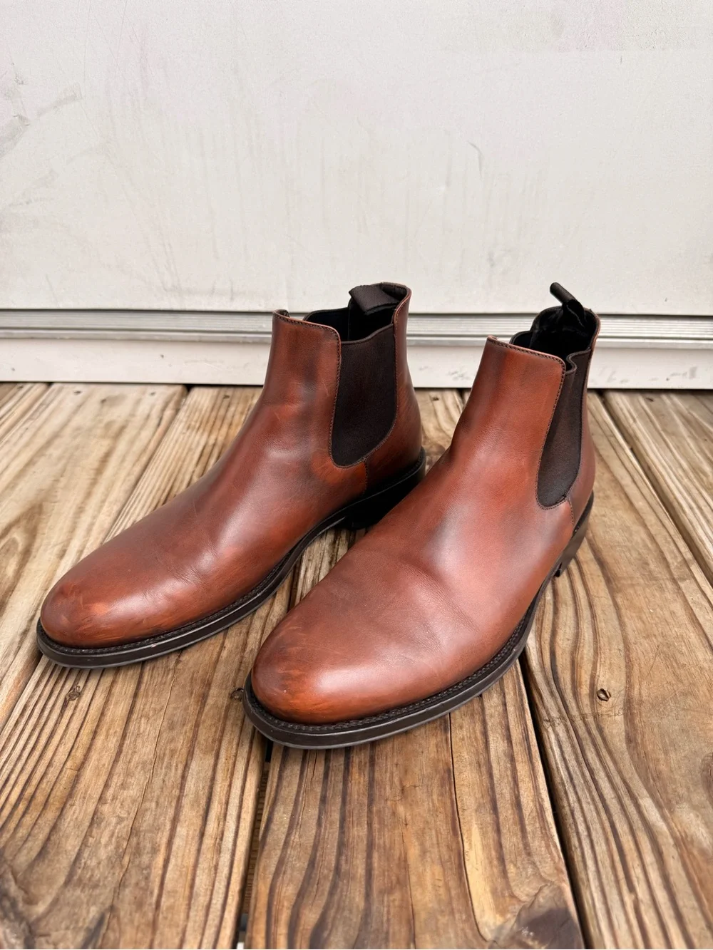 To Boot Leather Chukka Boots in Brown